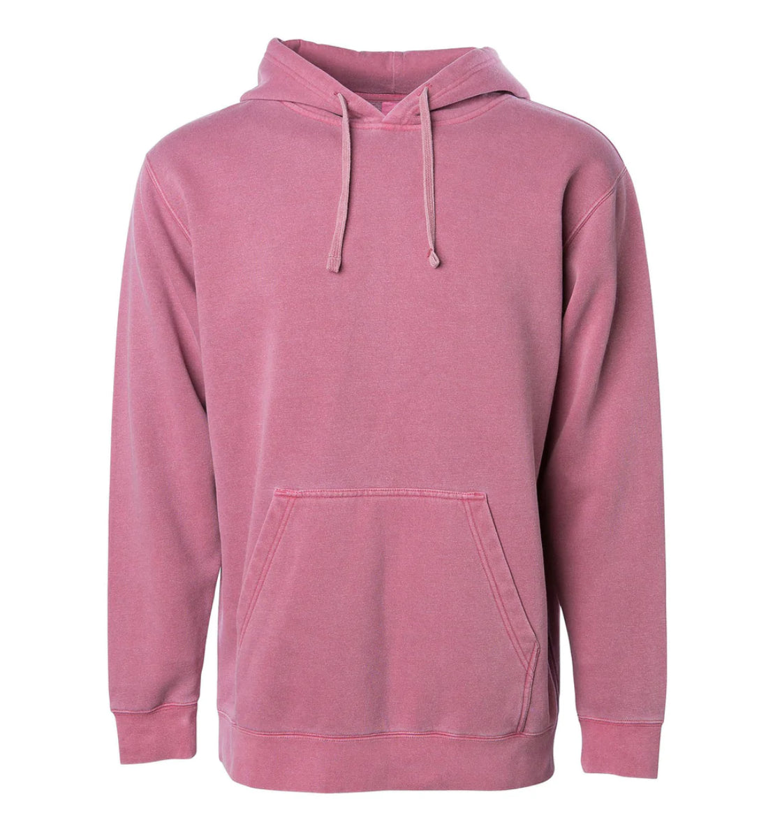 Burgundy Pigment Dyed Hoodie