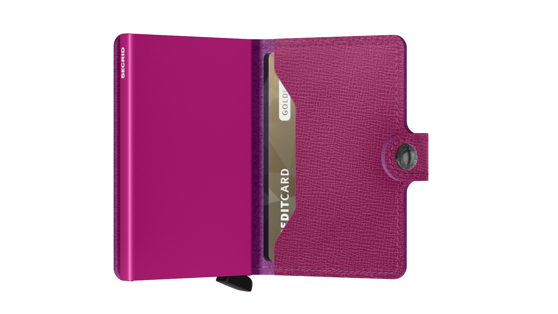Miniwallet Crisple Fuchsia RFID Secure