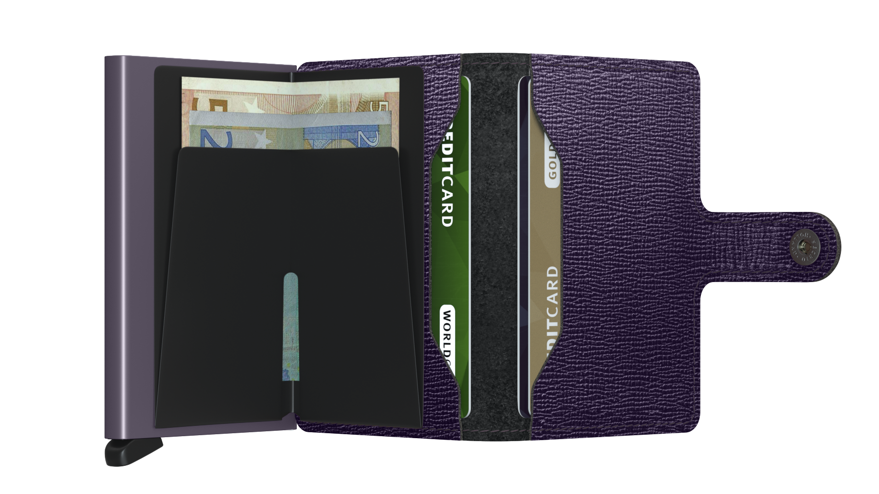 Miniwallet Crisple Purple RFID Secure
