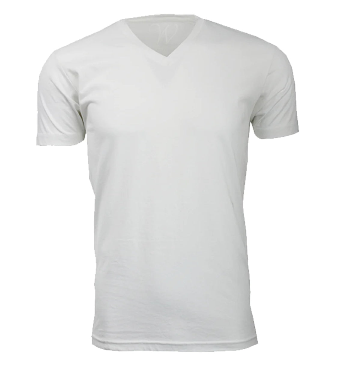 White Ultra Soft Sueded V-Neck T-Shirt