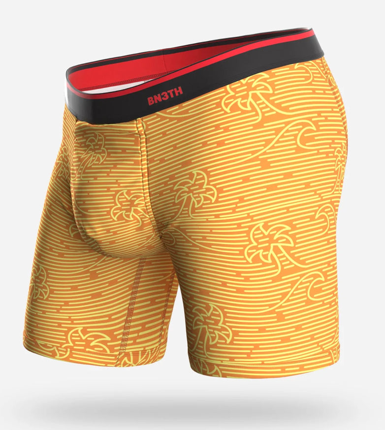 Classic Boxer Brief 6.5” Linear Wave Sun Baked Print Underwear
