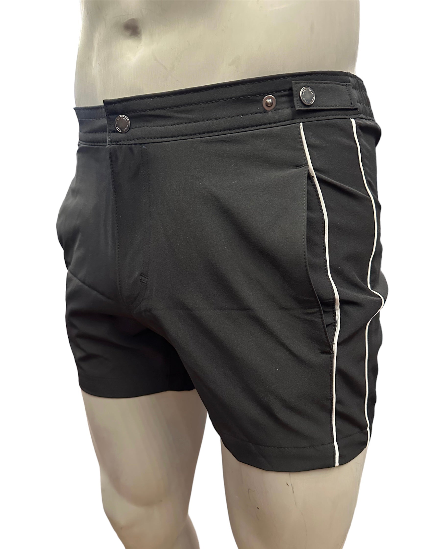 Michael Kors Swim Trunks Black stretch