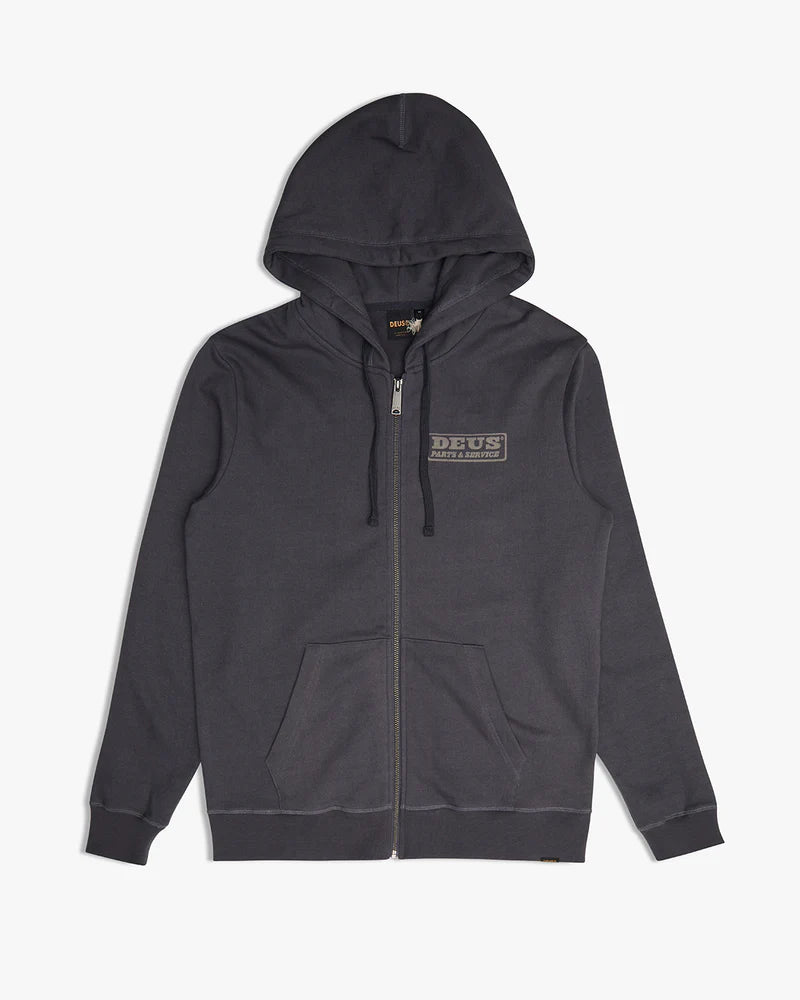 Canyons Zip Up Hoodie Shadow Grey