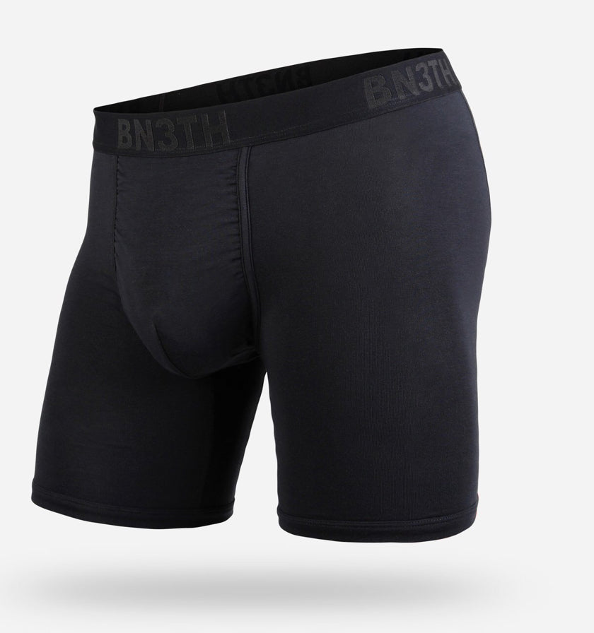 Classic Cut 6.5” Boxer Brief Solid Black/Black Underwear