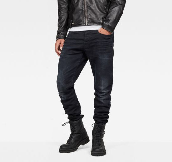 D-Staq 5-Pocket Tapered Denim Dark Aged Jeans