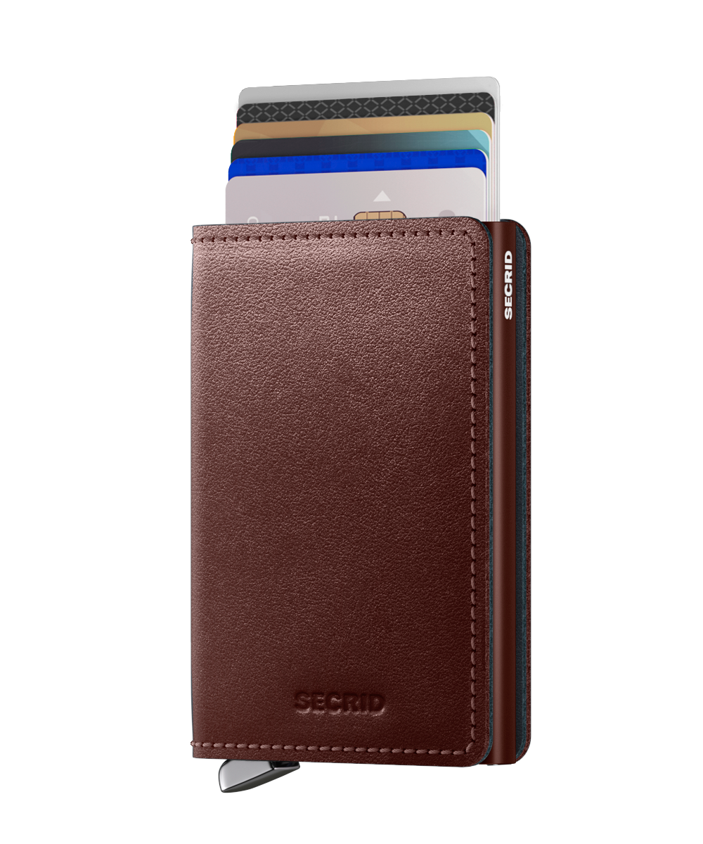 Premium Slimwallet  Dusk Dark Brown RFID Secure