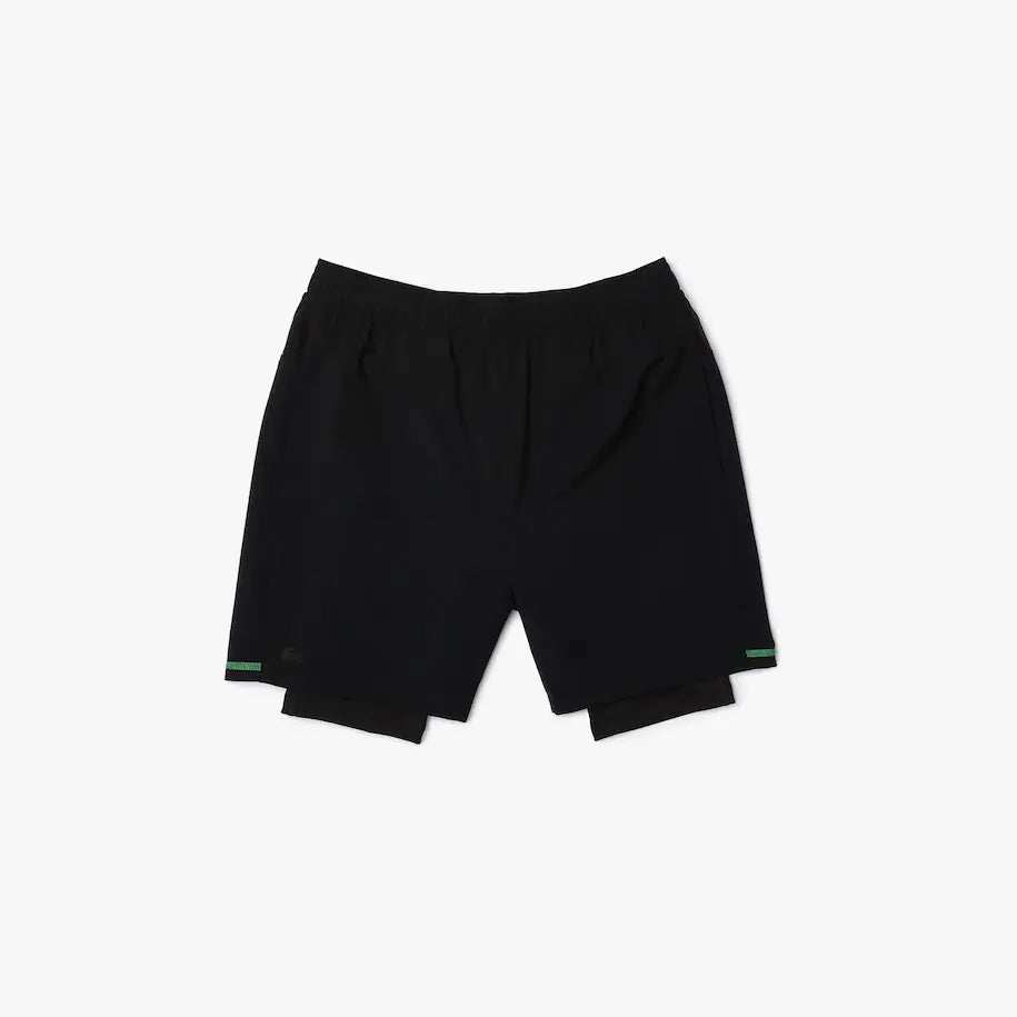 Sport Layered Shorts Black/Green/White