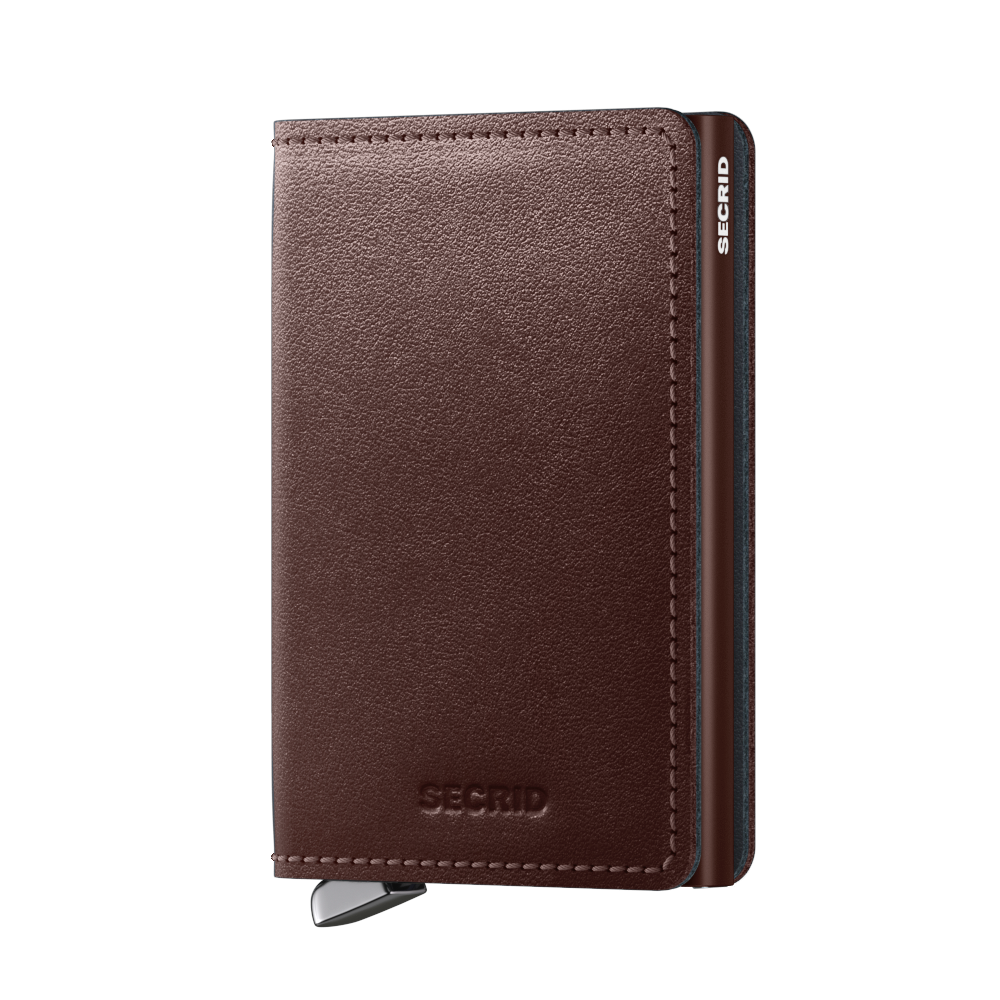 Premium Slimwallet  Dusk Dark Brown RFID Secure