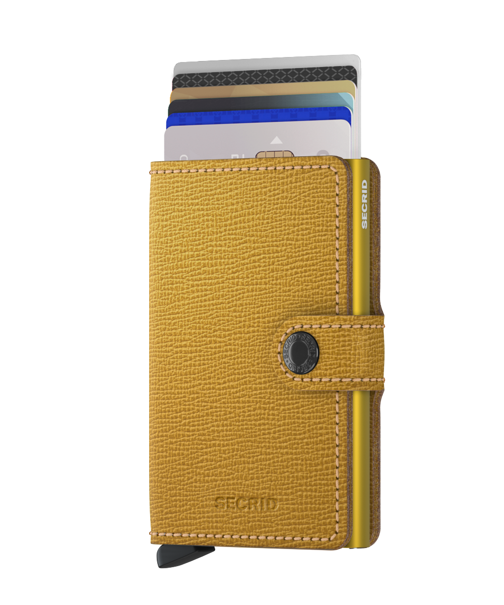 Miniwallet Crisple Ochre RFID Secure