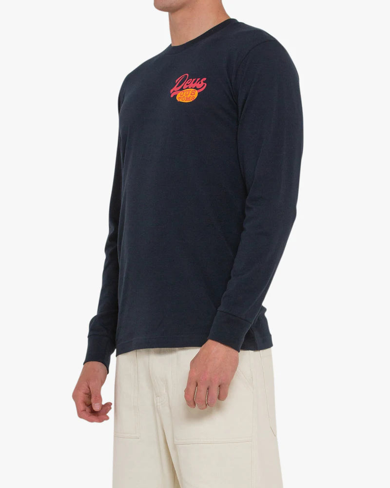 Marigold Long Sleeve Tee Navy Blue