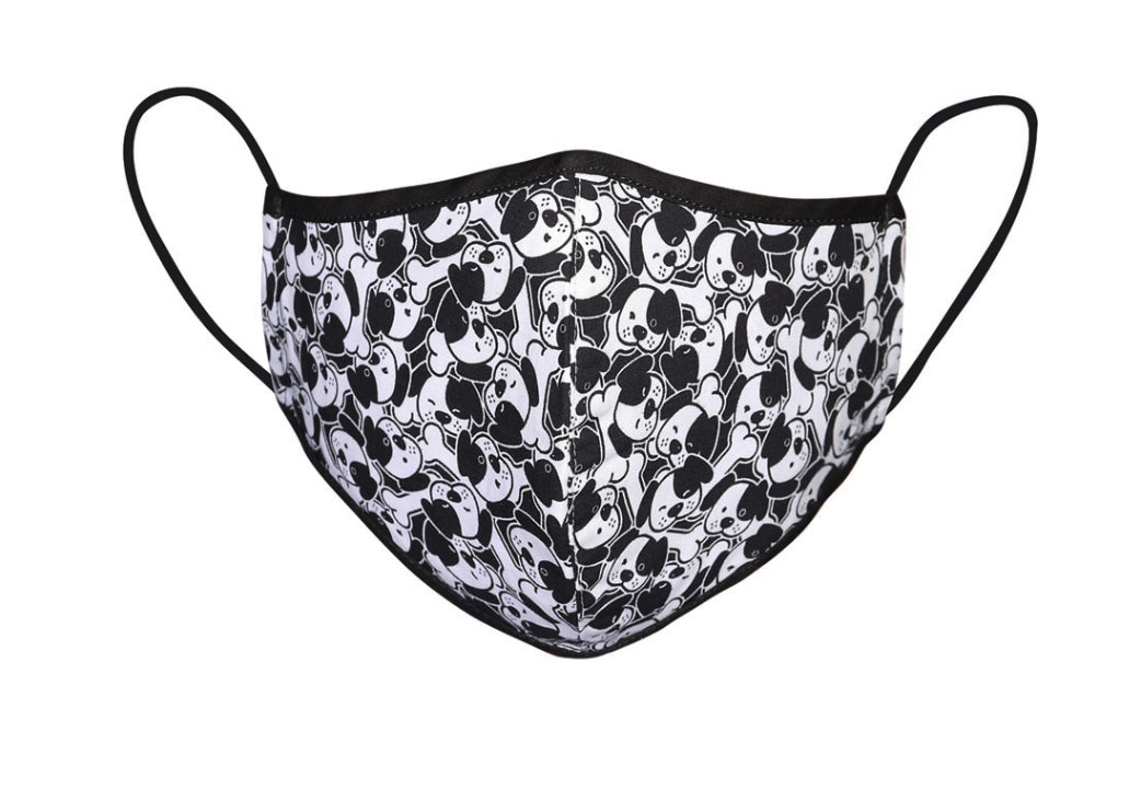 Unisex one size fits all washable cotton face mask reversible