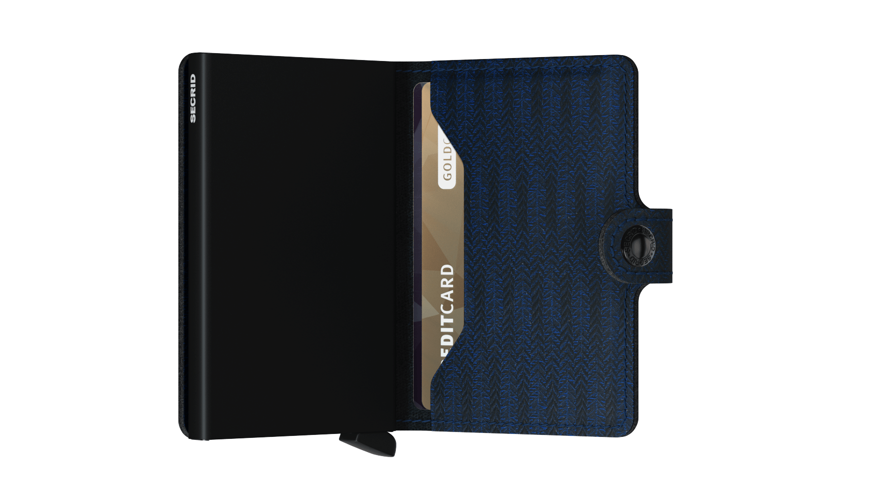 Miniwallet Dash Navy RFID Secure