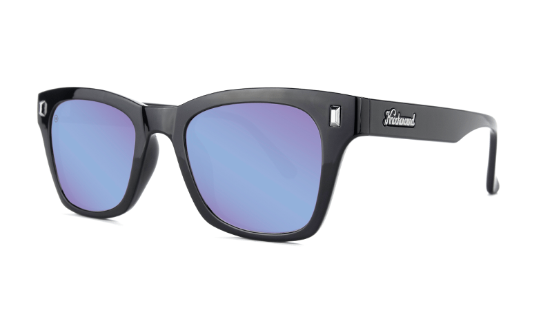 Unisex Sunglasses Seventy Nines Glossy Black/Snow Opal Polarized