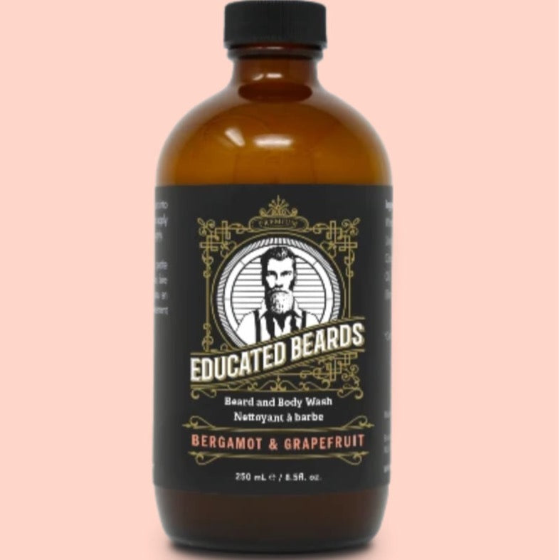 Educated Beards Bergamot & Grapefruit Beard Wash for the Educated man 250ml