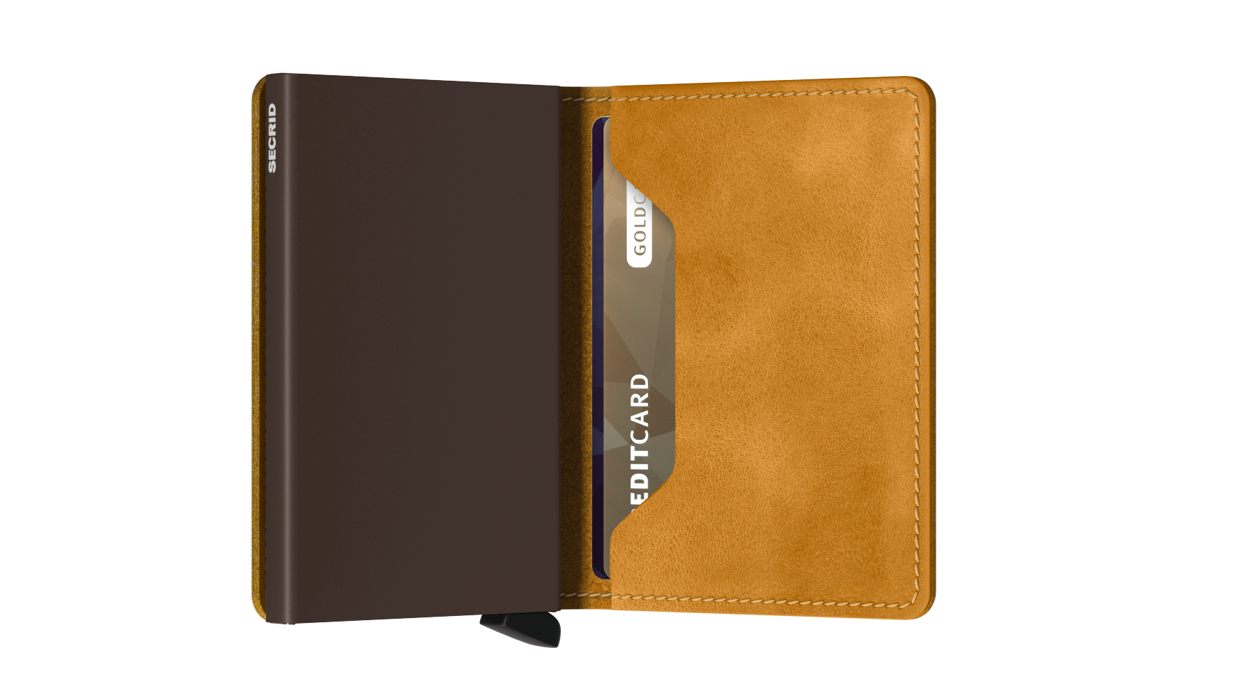 Slimwallet Vintage Ochre RFID Secure