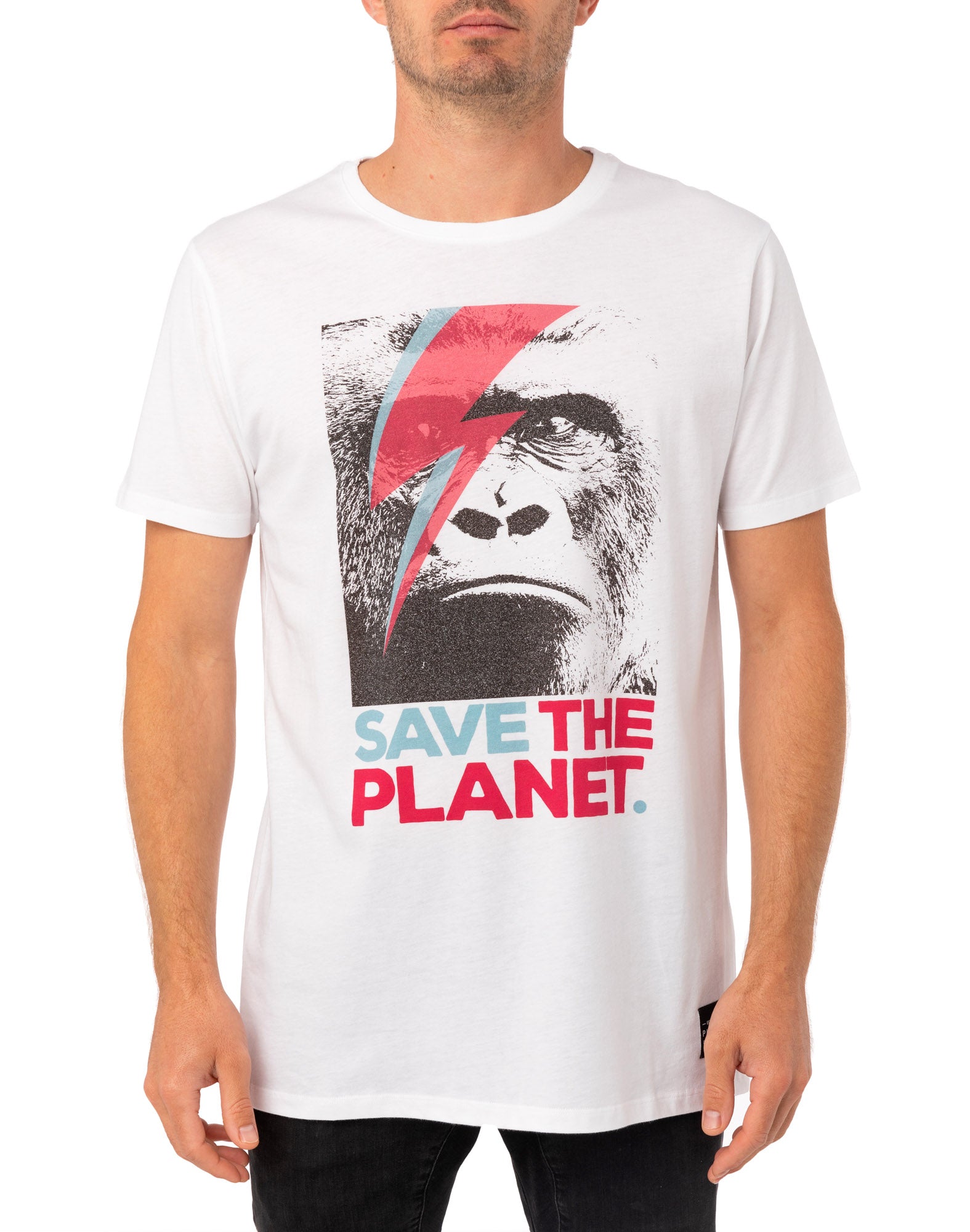 Save The Planet Gorilla T-Shirt White