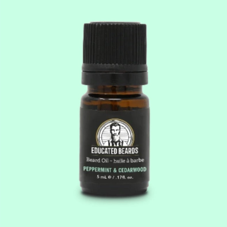 Educated Beards Peppermint & Cedarwood Beard Oil for the Educated Man 5ml