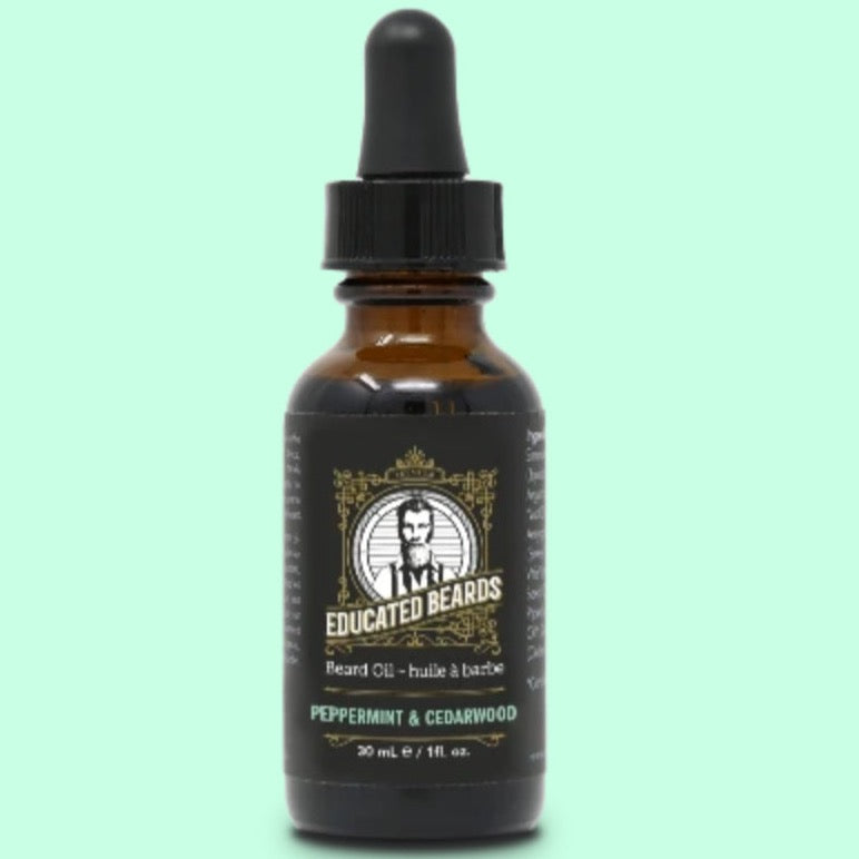 Educated Beards Peppermint & Cedarwood Beard oil for the Educated Man 30ml