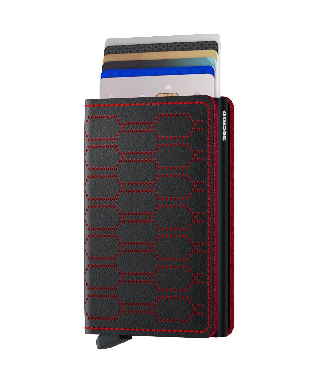 Slimwallet Fuel Black/Red RFID Secure