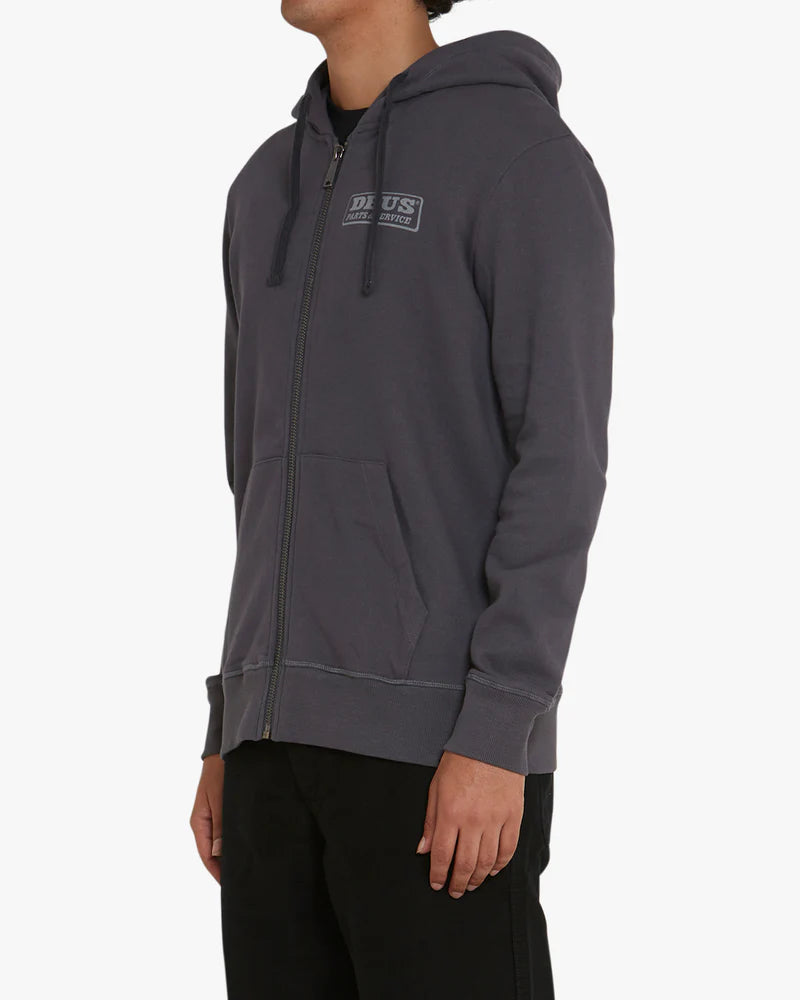 Canyons Zip Up Hoodie Shadow Grey