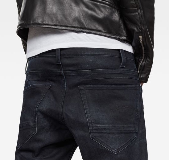 D-Staq 5-Pocket Tapered Denim Dark Aged Jeans