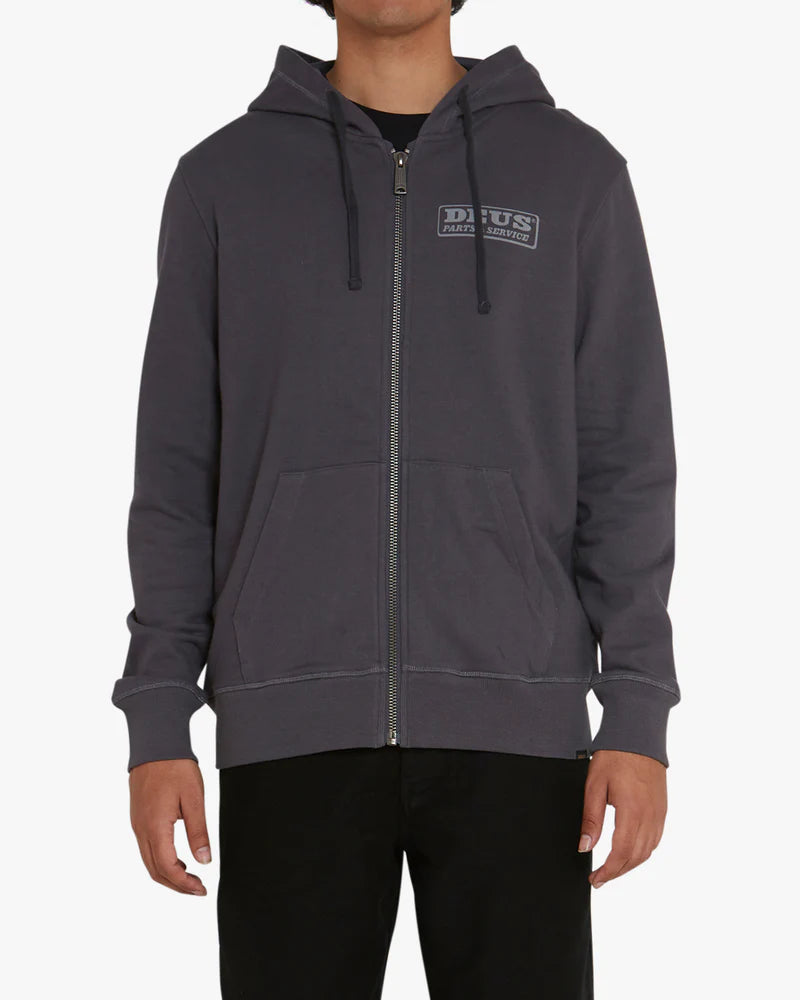 Canyons Zip Up Hoodie Shadow Grey