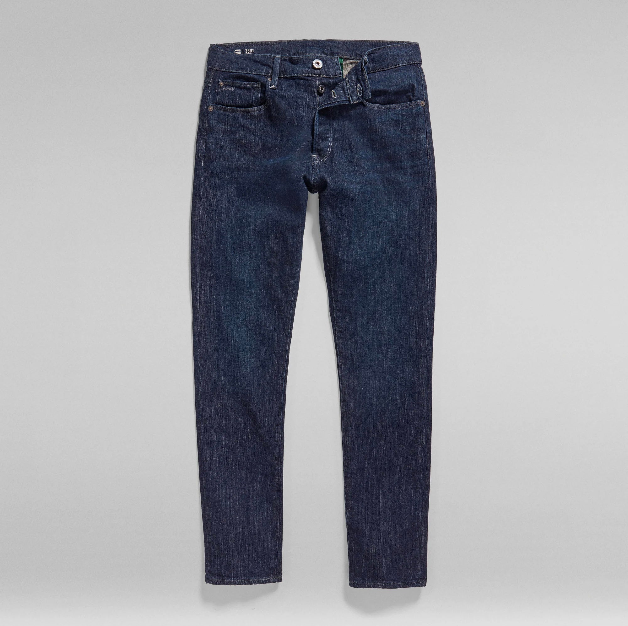 3301 Slim Denim Worn in deep Marine Jeans Organic Cotton