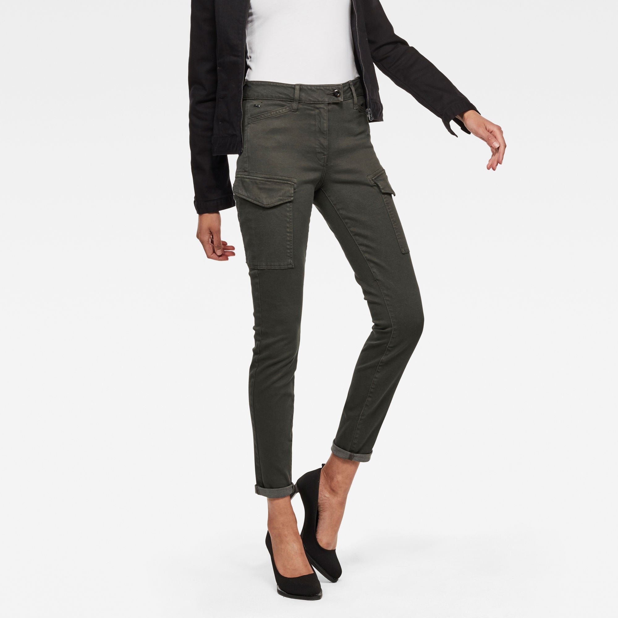 Grey womens cargo 2024 pants