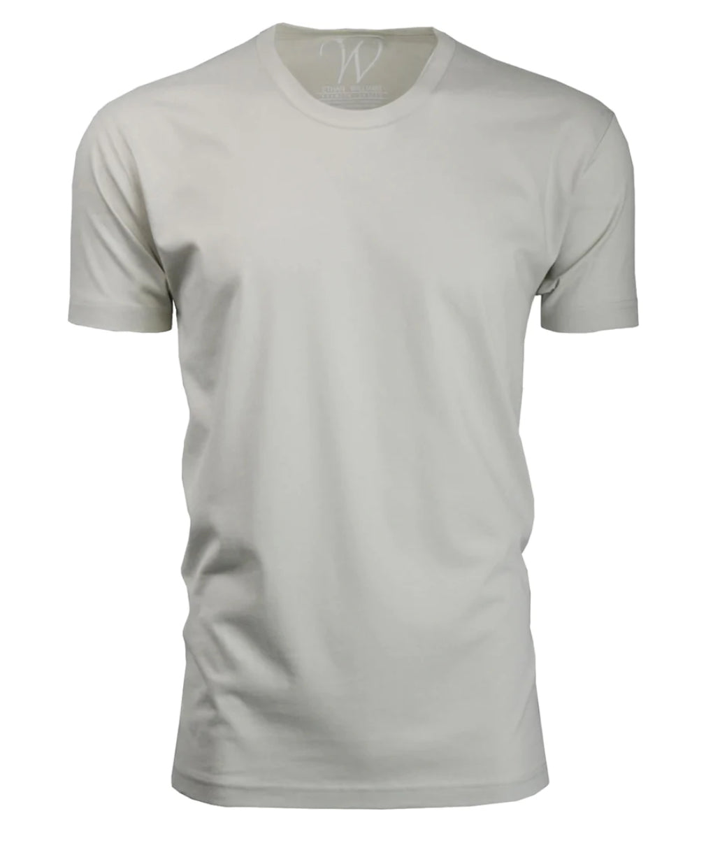 Sand Ultra Soft Sueded Crew Neck T-Shirt