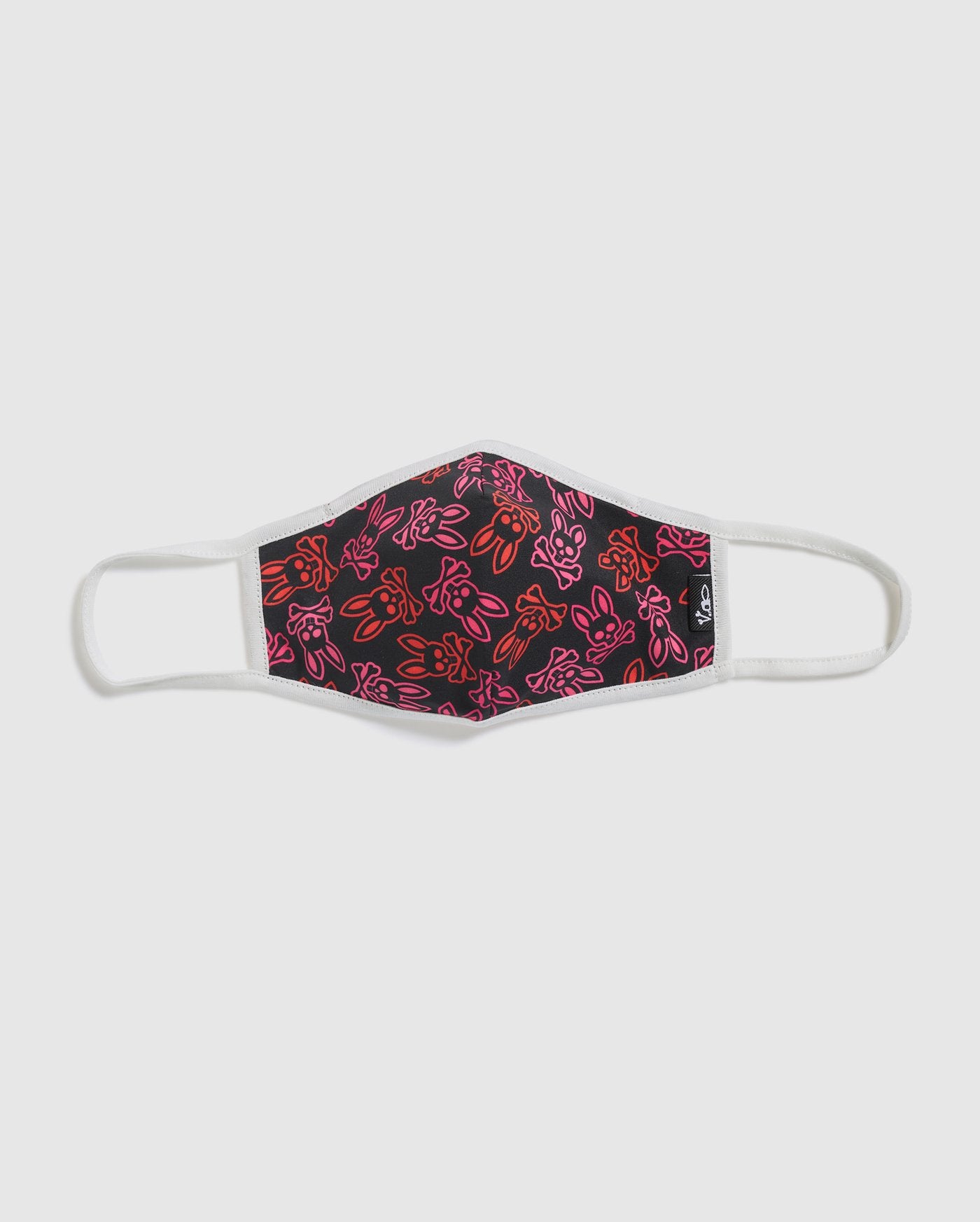 Psycho Bunny Pink Glo Unisex Face Mask 100% Cotton Adjustable Wire Nose one Size Fits All