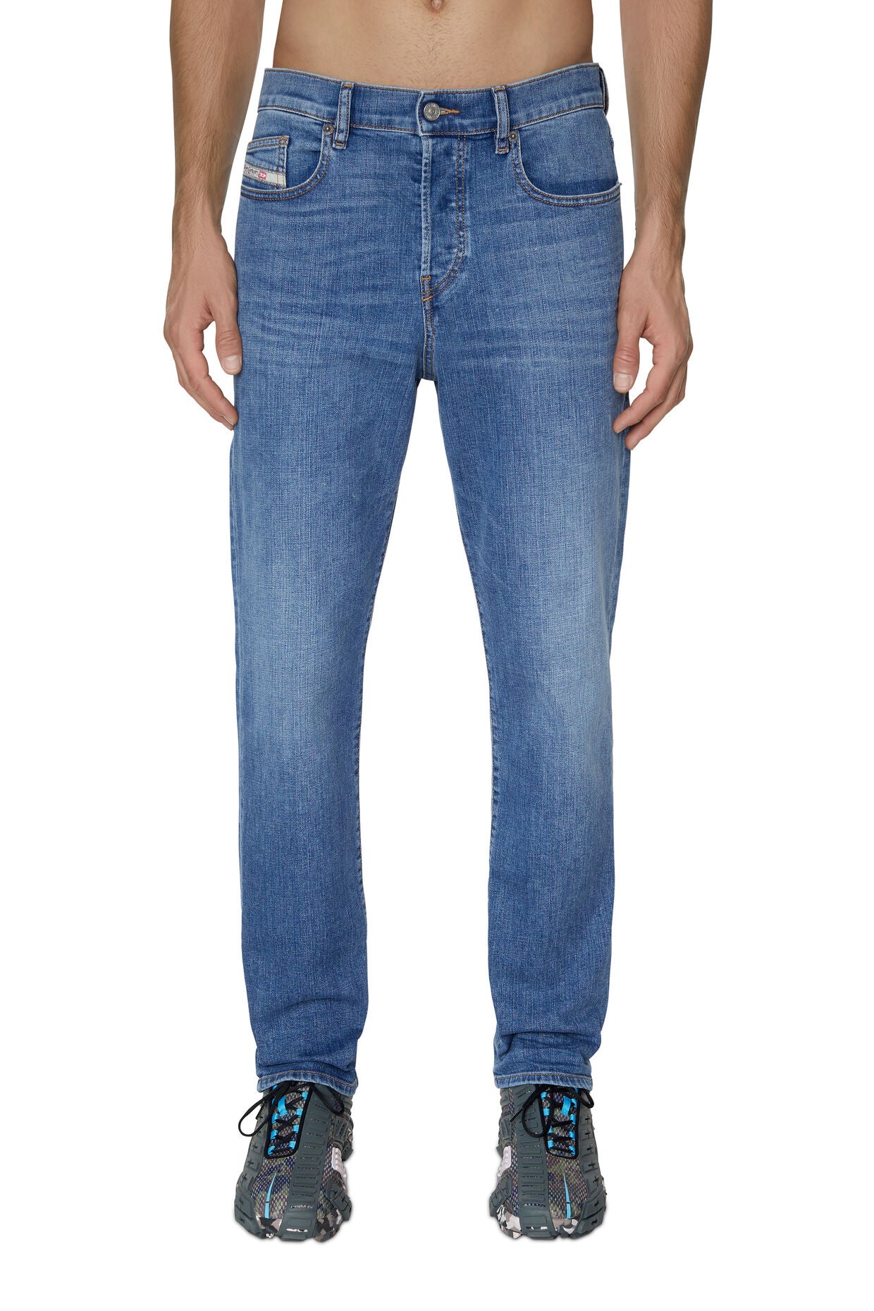 D-Viker 09D47 Straight Leg Jeans Medium Blue