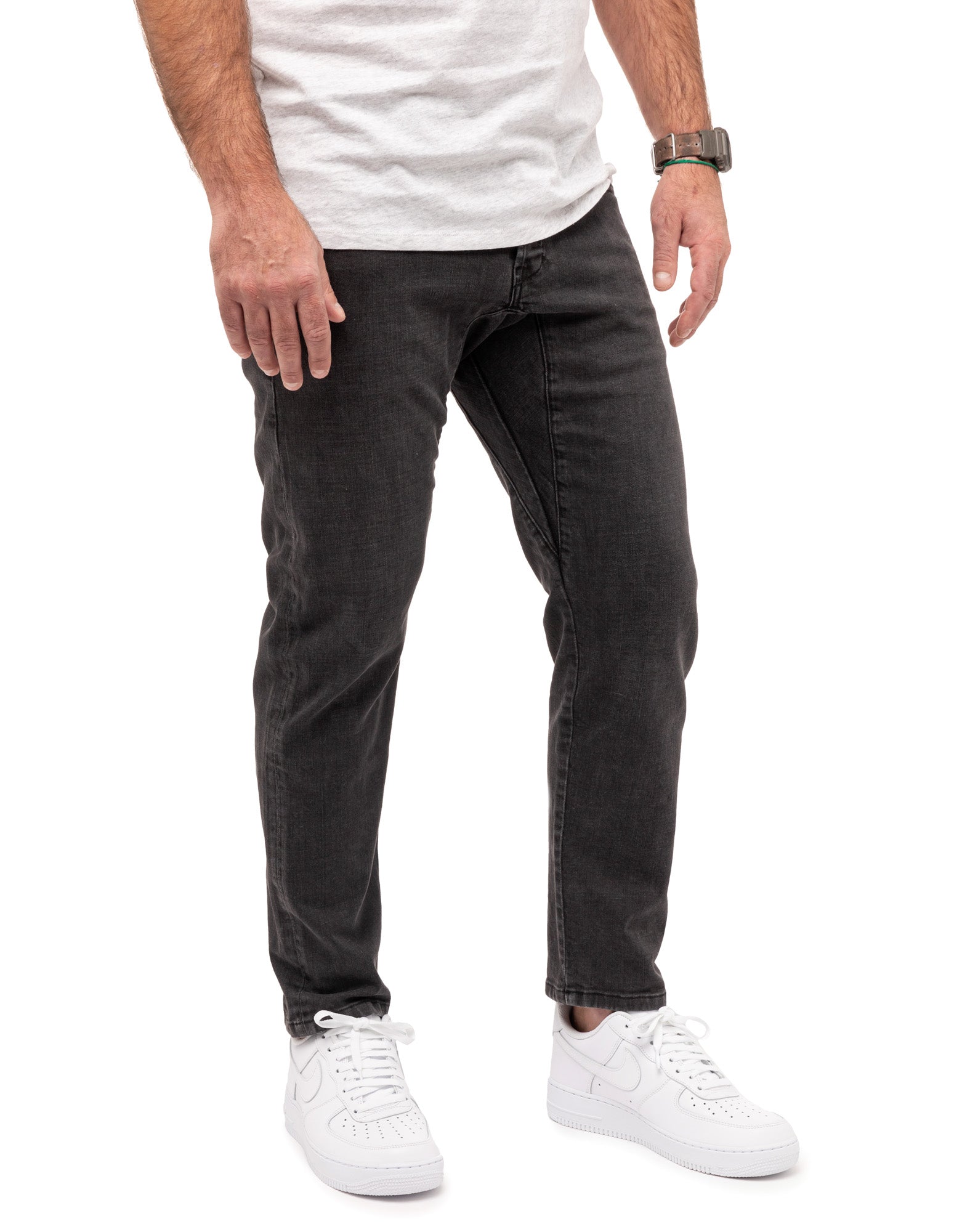 Dening Joggers Off-Black Straight Cut