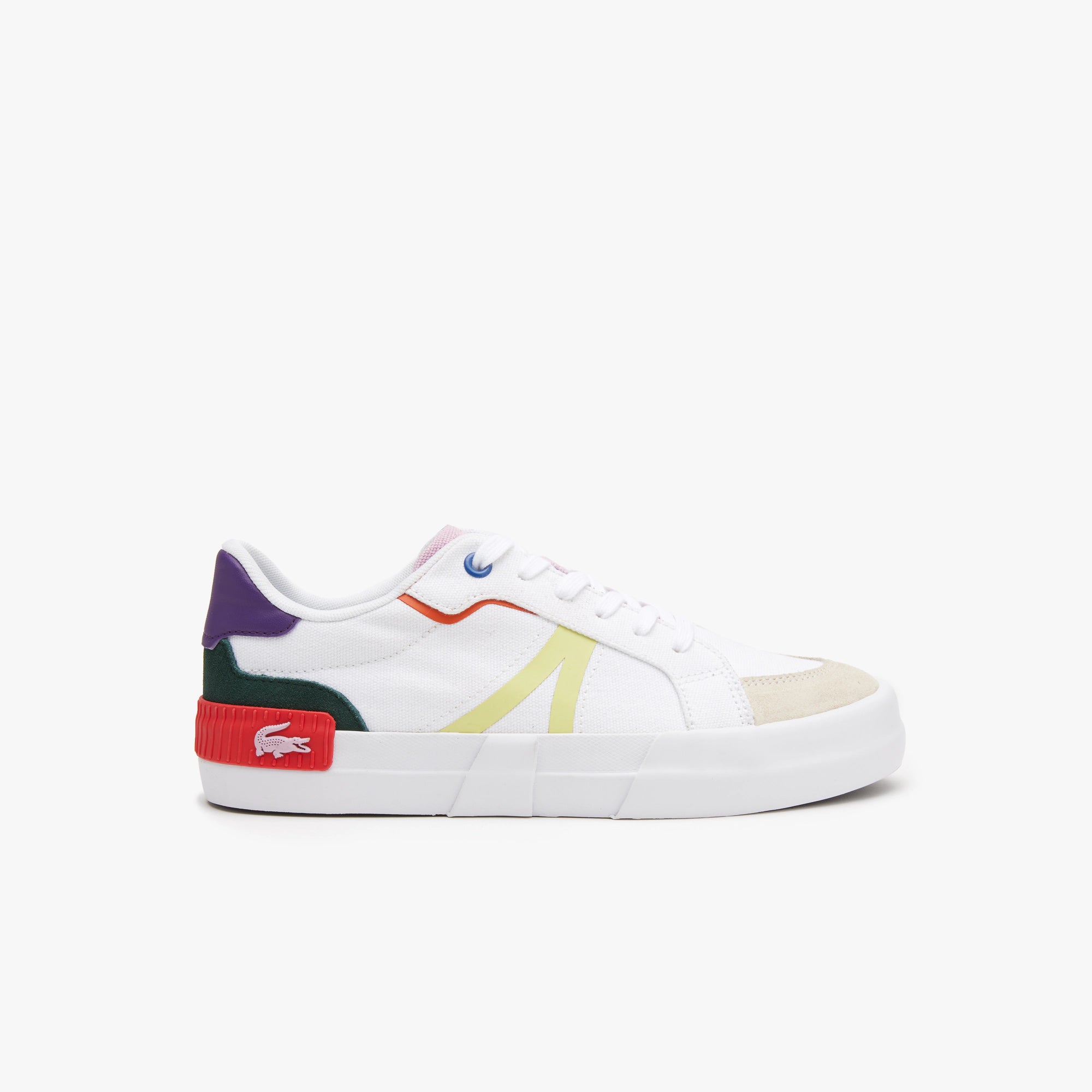 Women’s L004 Textile Color-Pop Sneakers Off White/Pink
