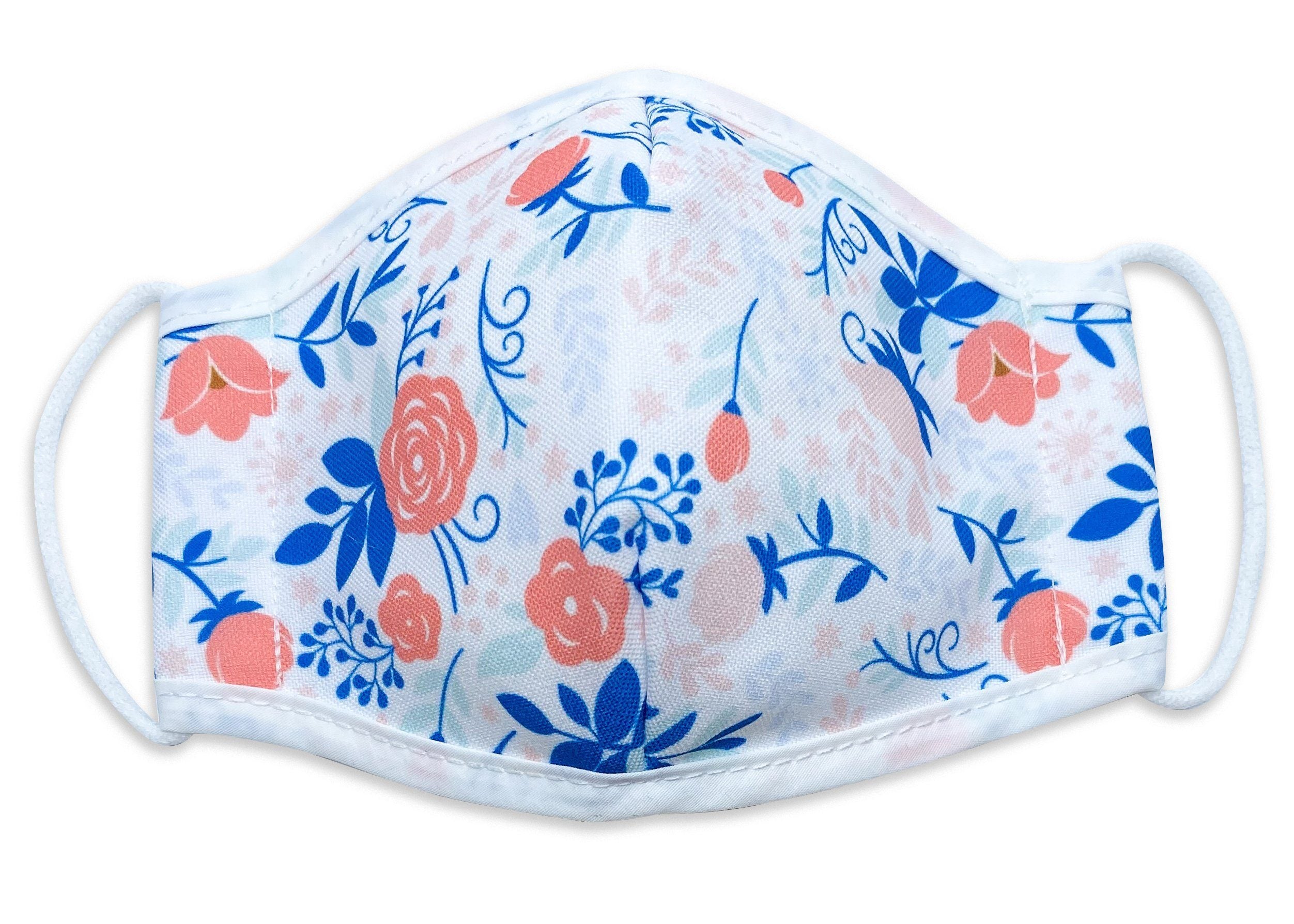 Unisex Face Mask Coral Floral Oe size fits all