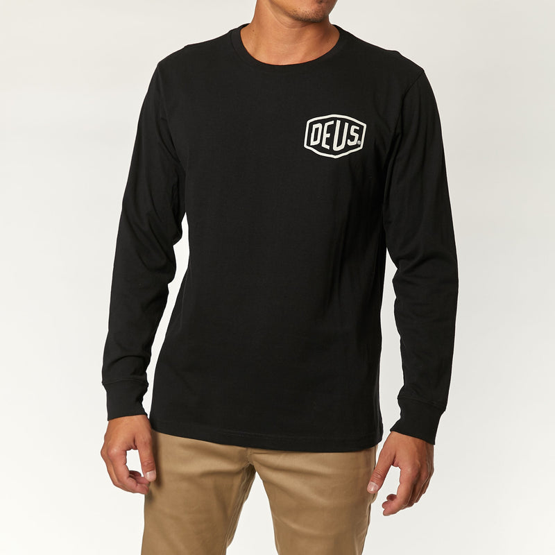 Venice Address Long Sleeve Tee Black