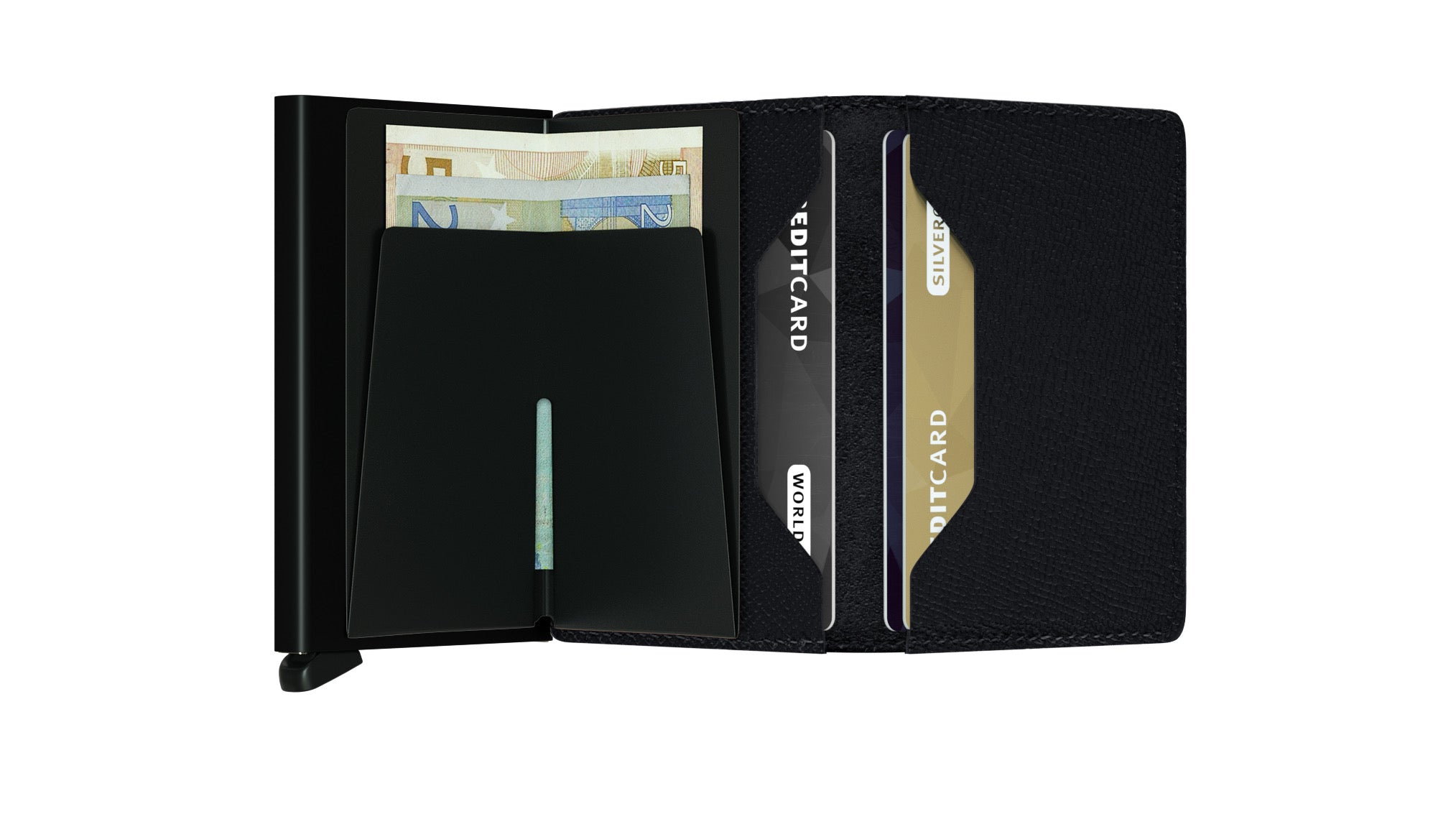 Slimwallet Crisple Black RFID Secure