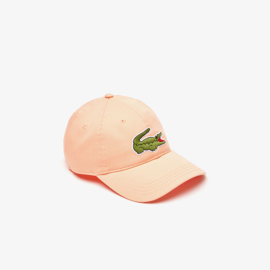 Unisex Lacoste Adjustable Organic Cotton Twill Hat Orange