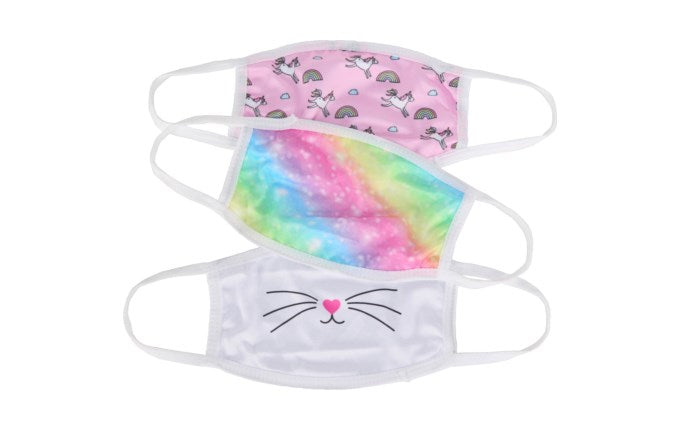 3 Pack Child Size face cover mask