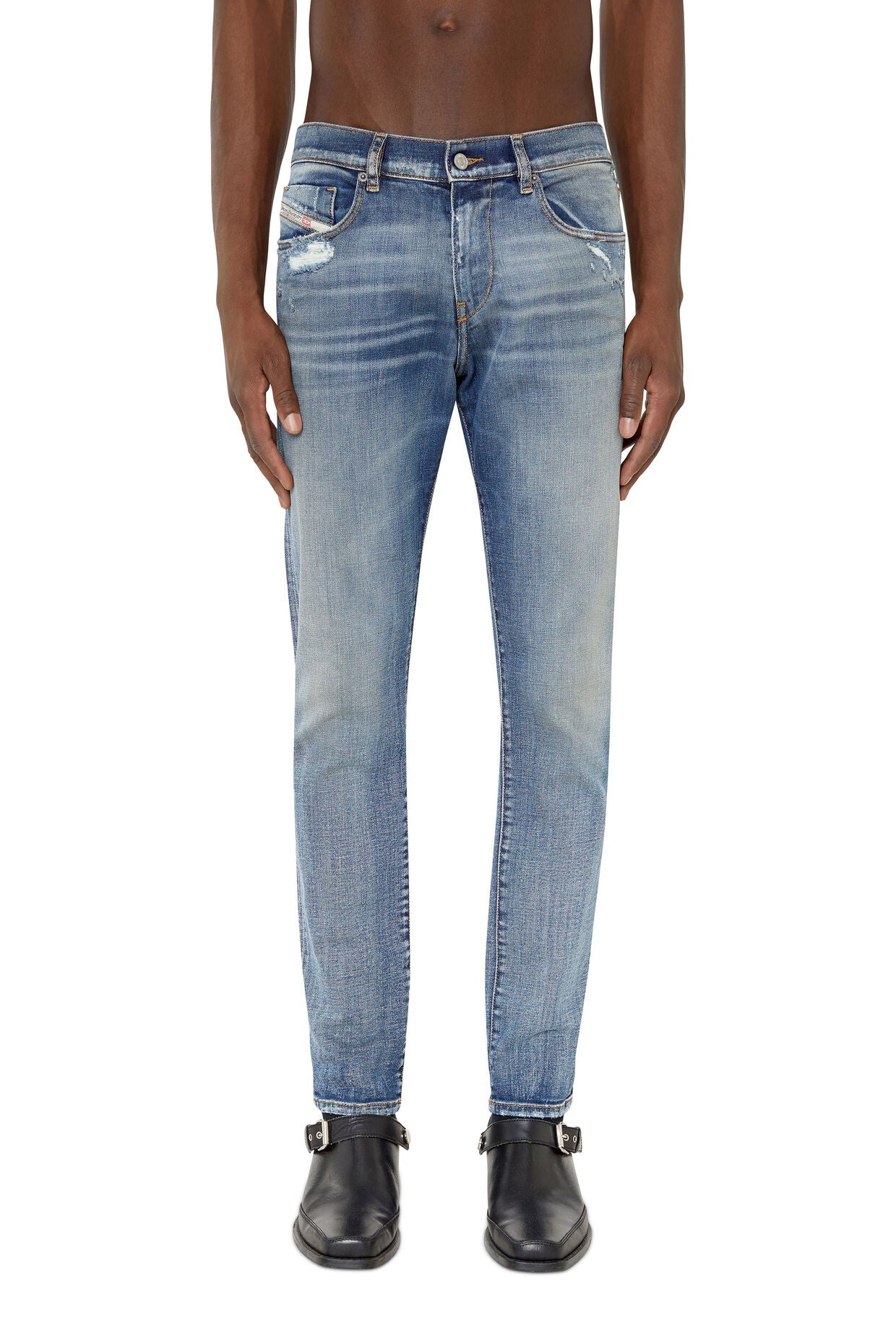 2019 D-Strukt 09E15 Slim Medium Blue Jeans