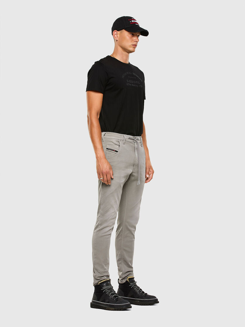 Diesel Men’s Jeans Krooley Grey Joggjeans Tapered Stretch Denim