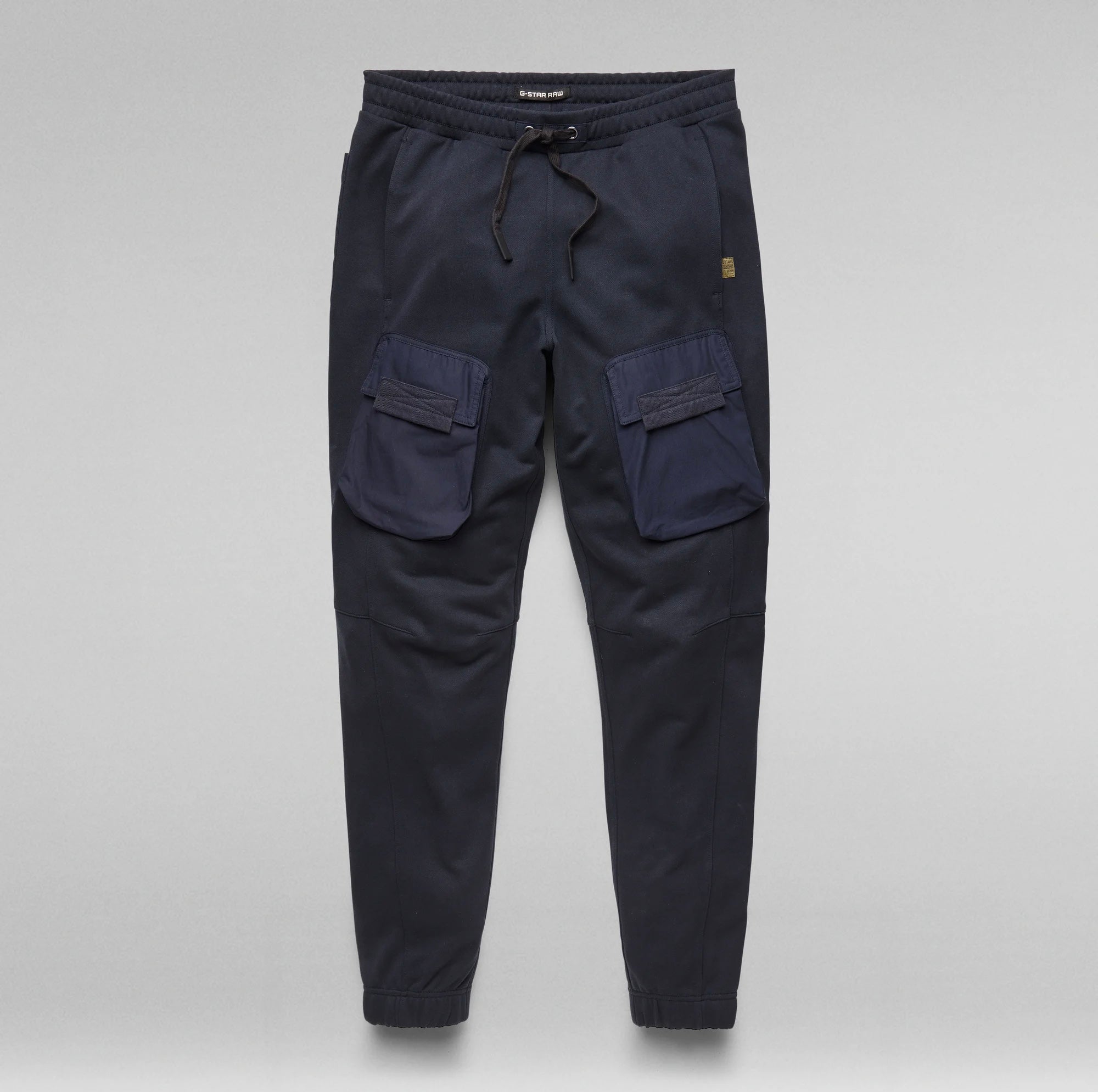 Mixed Woven Cargo Sweatpants Mazarine Blue Organic Cotton