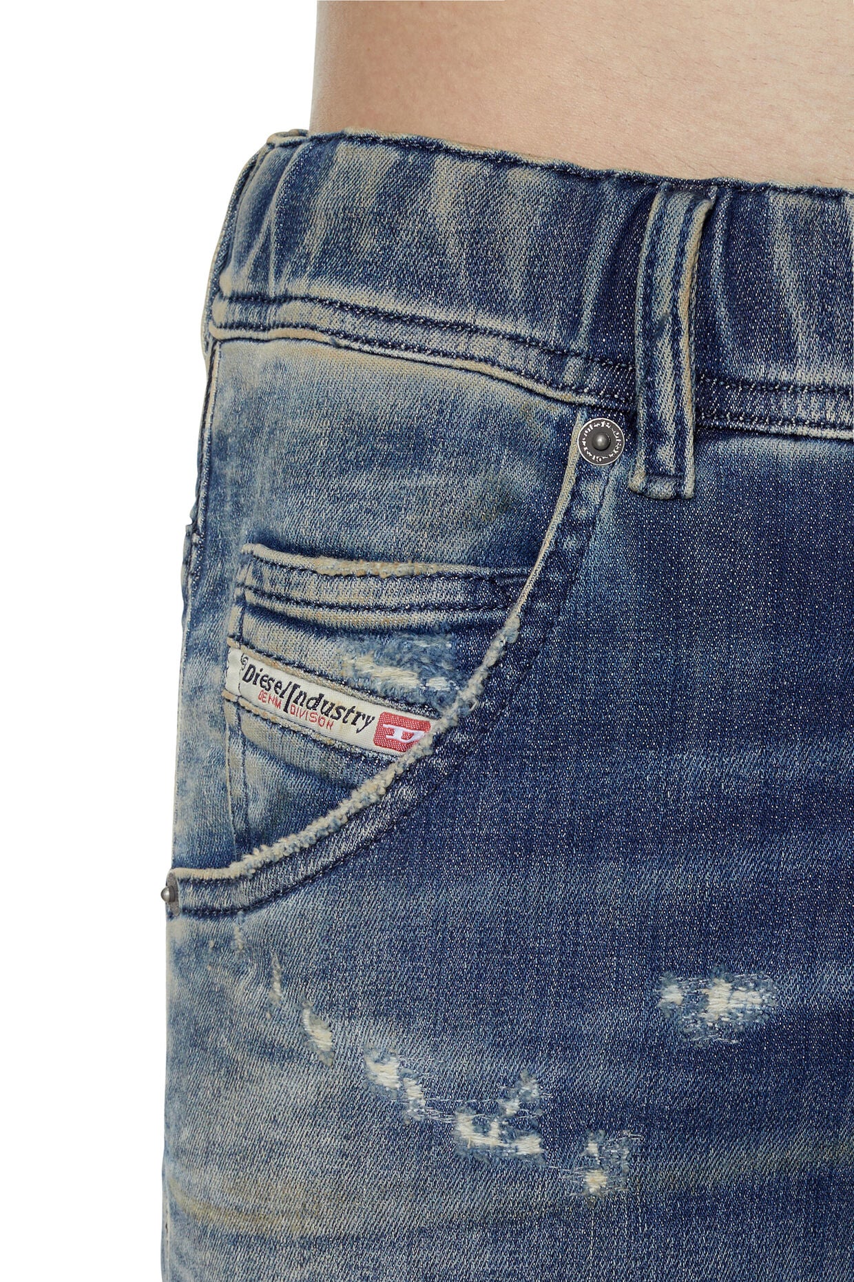 Diesel Krooley Joggjeans 09E09 Tapered Medium Blue