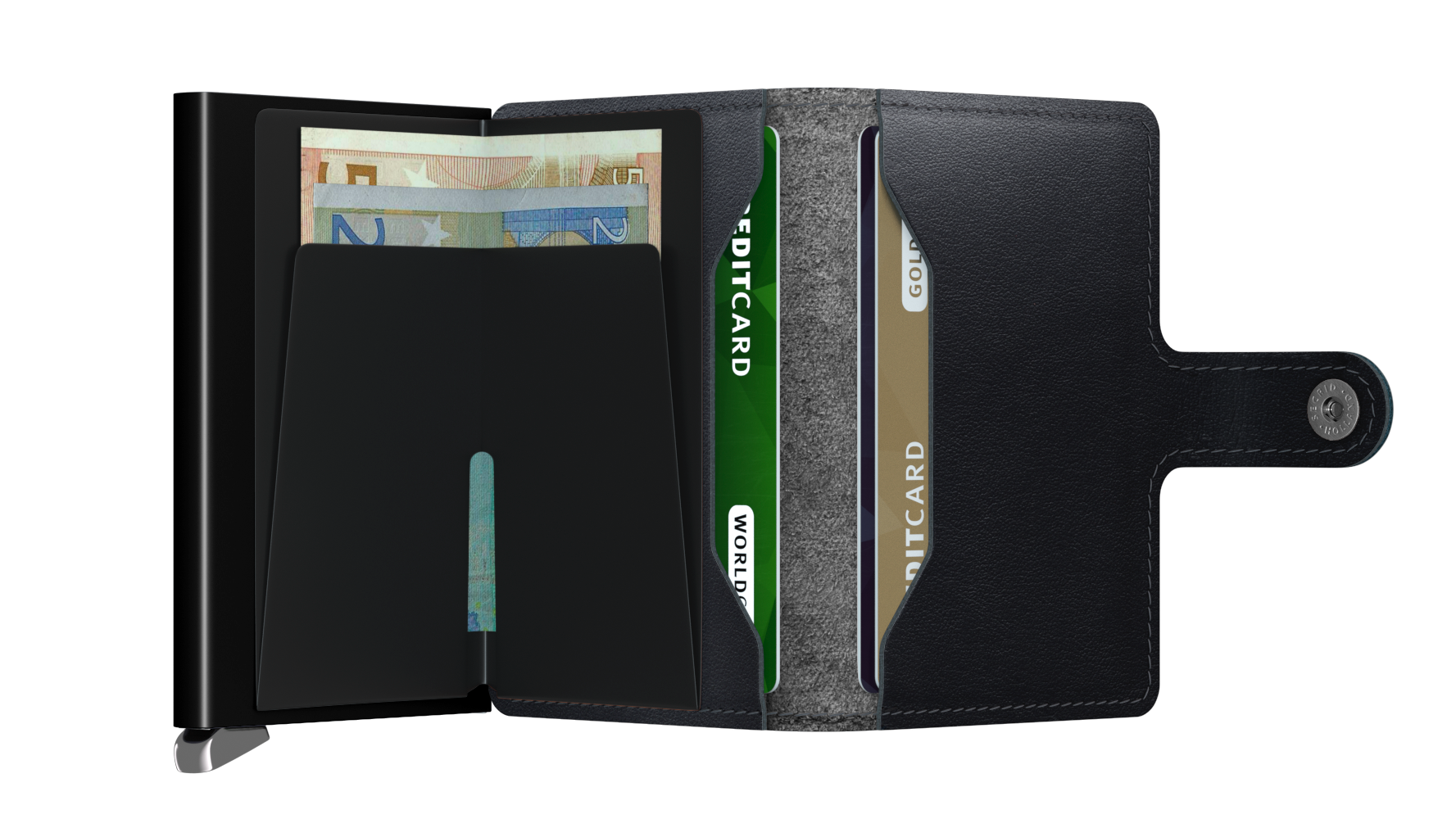 Miniwallet Premium Dusk Black RFID Secure