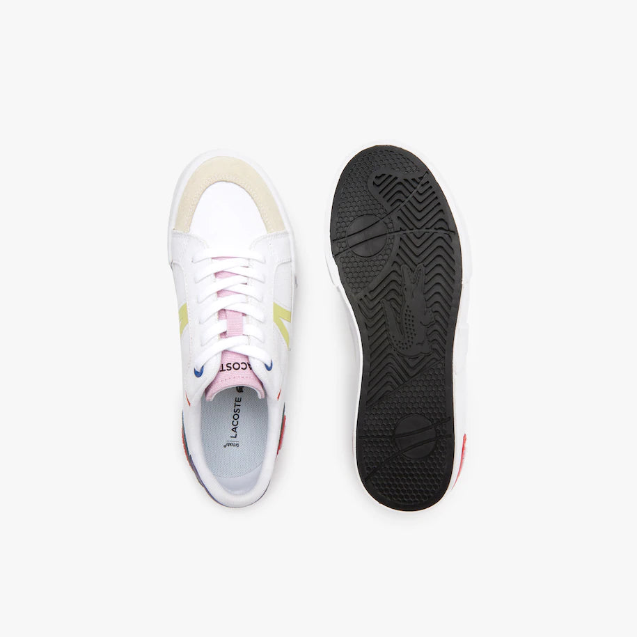 Women’s L004 Textile Color-Pop Sneakers Off White/Pink
