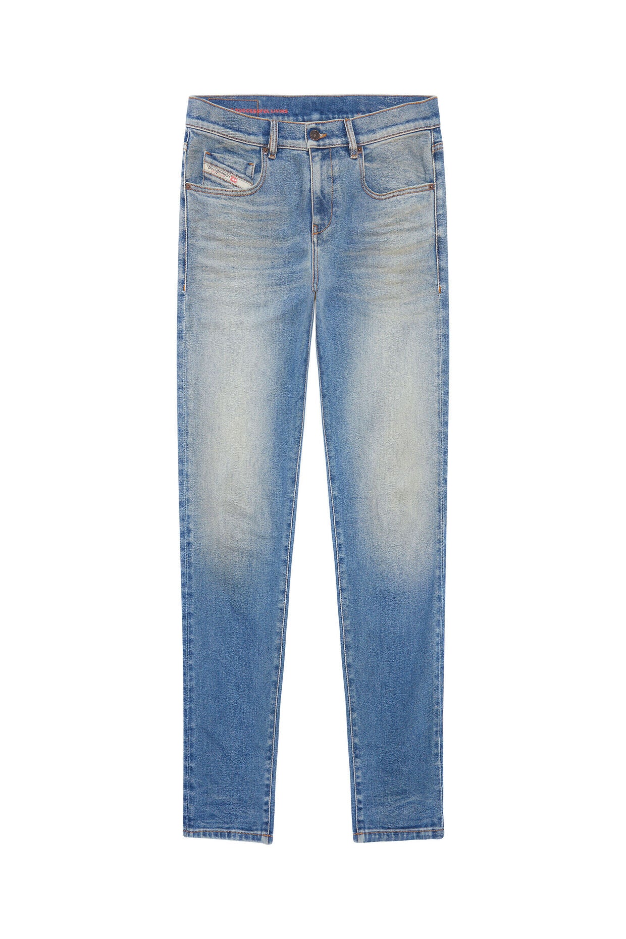 Diesel 2019 D-Strukt 09D81 Slim Jeans Light Blue