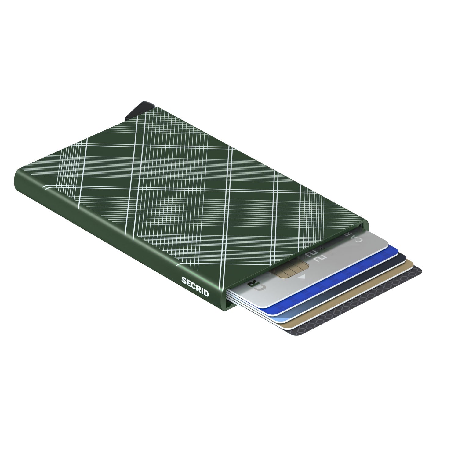 Secrid Cardprotector Laser Tartan Green RFID Secure Card-protector authorized dealer