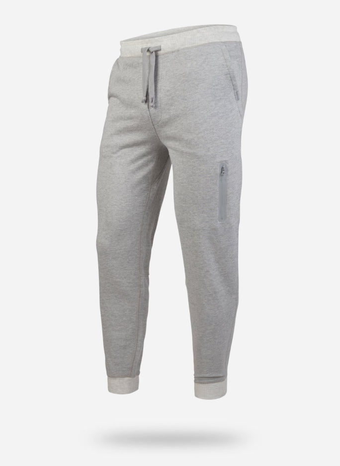 Heather Grey Jogger Sweatpants with media pocket