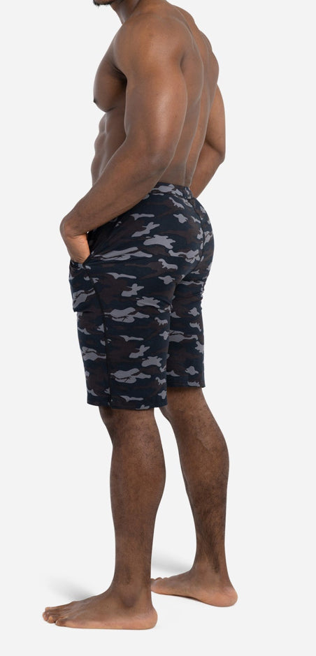 Men’s Pyjamas Shorts Black Covert Camouflage