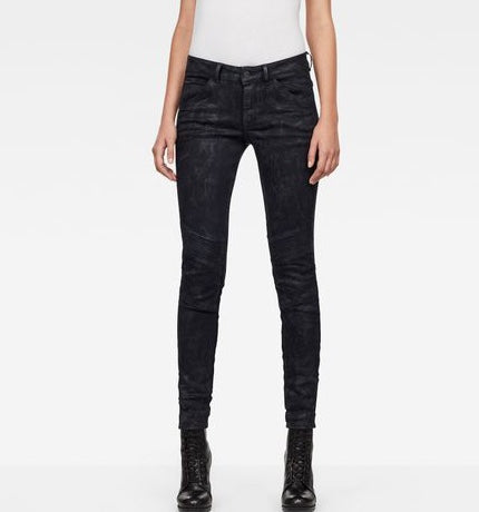 Woman’s 5622 D-MOTION 3D Mid Skinny Black Painted