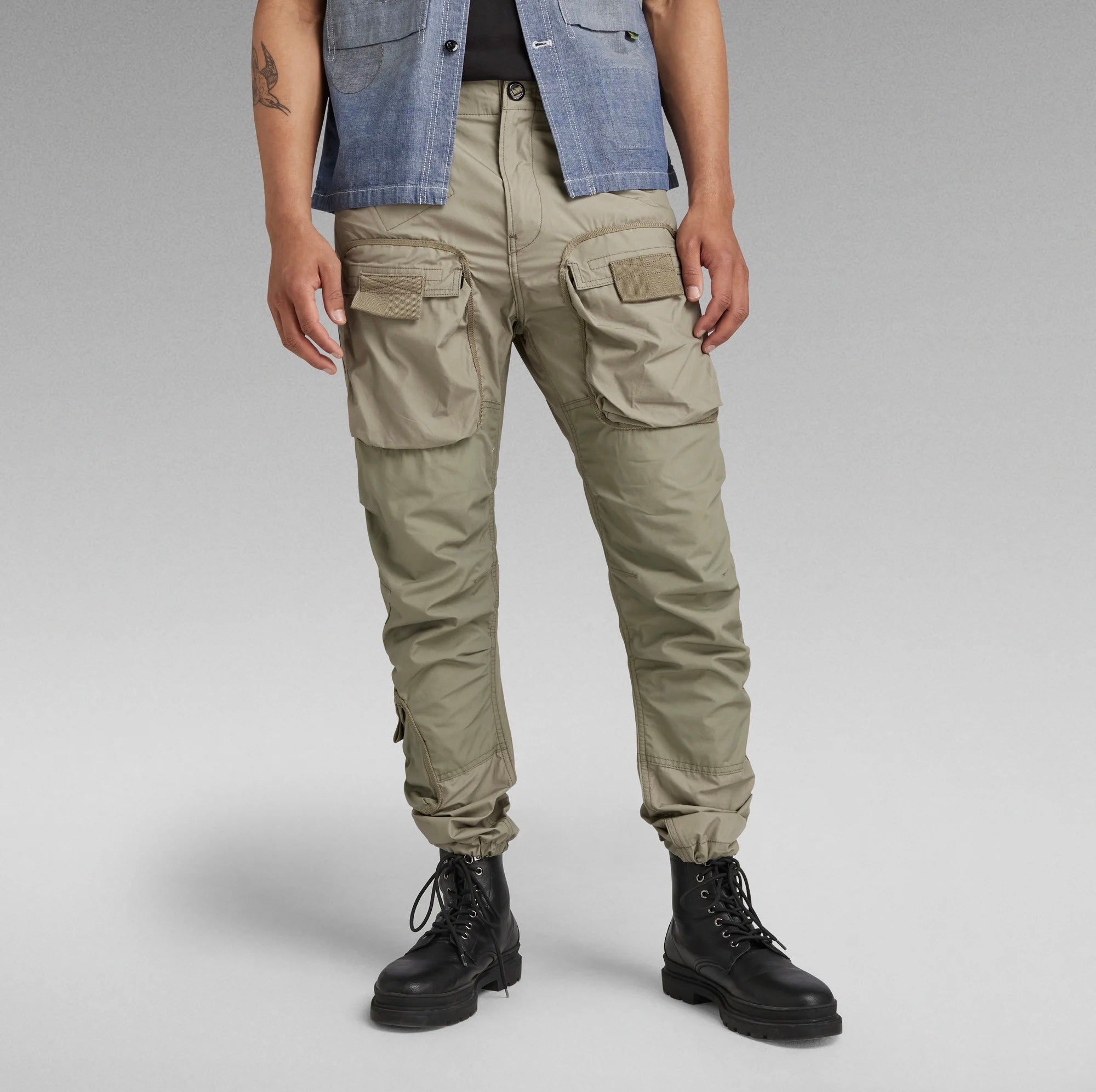 3D Regular Tapered Cargo Pants Shamrock Green